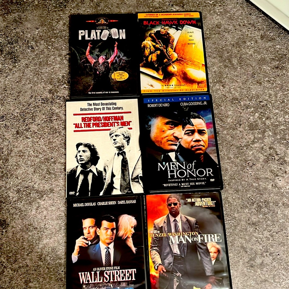 SET OF SIX DVDS
